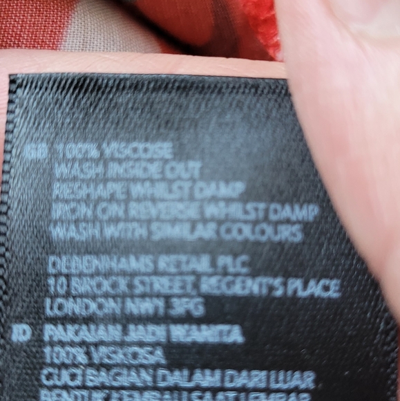 H! By Henry Holland Tiger Print Shirt Dress, VGUC, Size EU 42/L - Picture 8 of 9